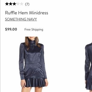 Ruffle Hem Mini dress
